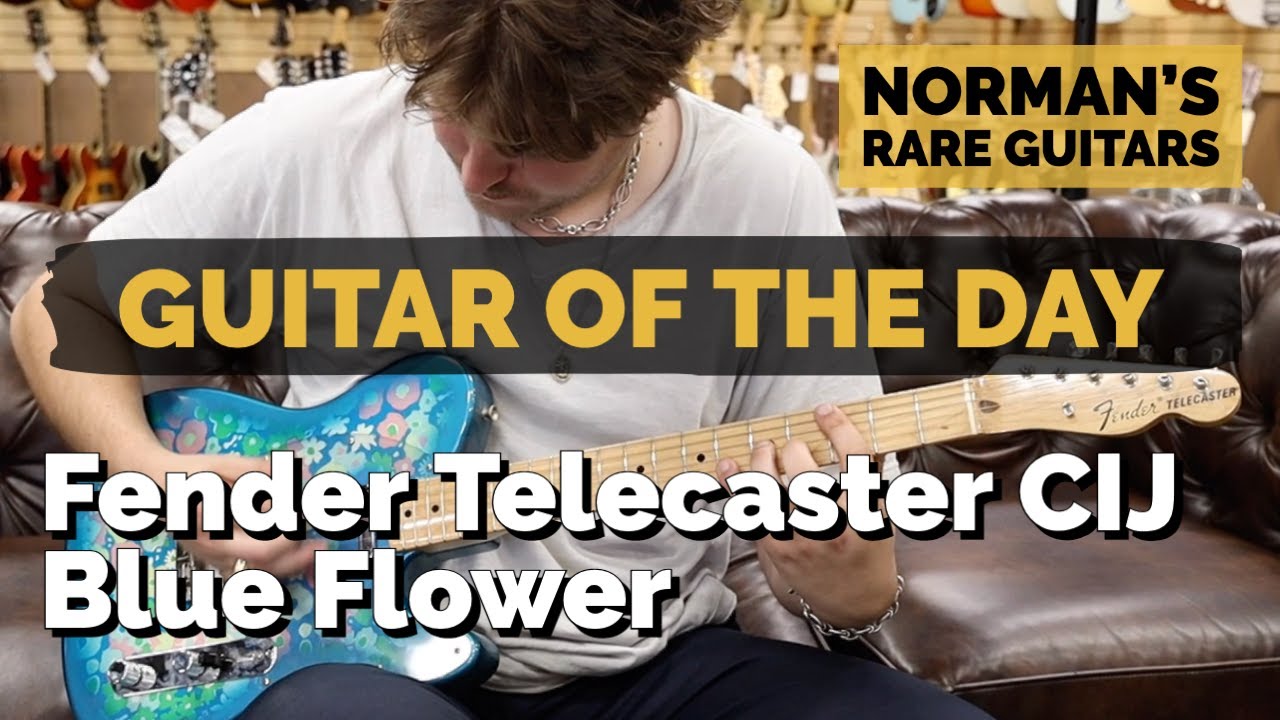 Guitar of the Day: Fender Telecaster Blue Flower Crafted In Japan | Norman's Rare Guitars