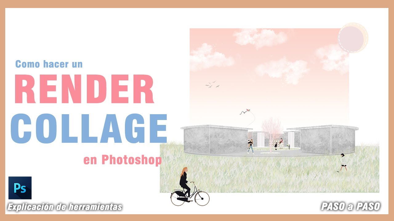 🔴Render Collage Arquitectura, Paso a Paso en Ps (Explicación, tips) [pinceles gratis]👍