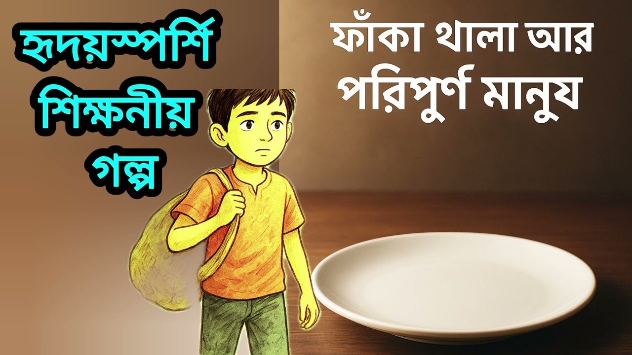 ফাঁকা থালা আর পরিপূর্ণ মানুষ | বাস্তব জীবনের শিক্ষা | জীবন বদলে দেবে এই গল্প ❤️