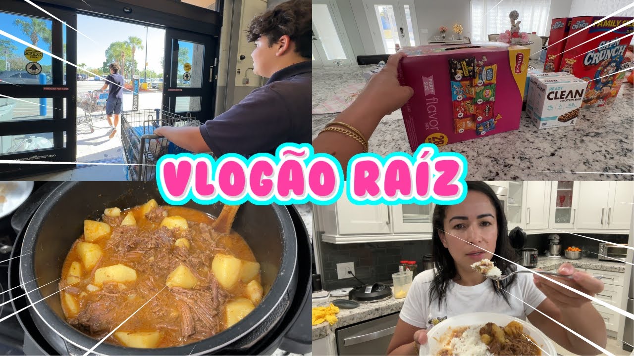VLOGÃO RAIZ: DEIXEI JOSH E LIPE FAZEREM AS COMPRAS DE MERCADO + CARNE DE PANELA COM BATATAS