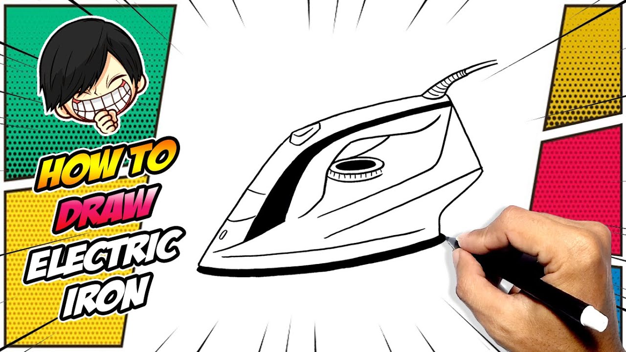 How to draw Electric Iron