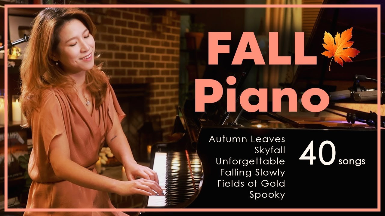 Jazzish 3 Hours Live Piano – FALL Music Background by Sangah Noona