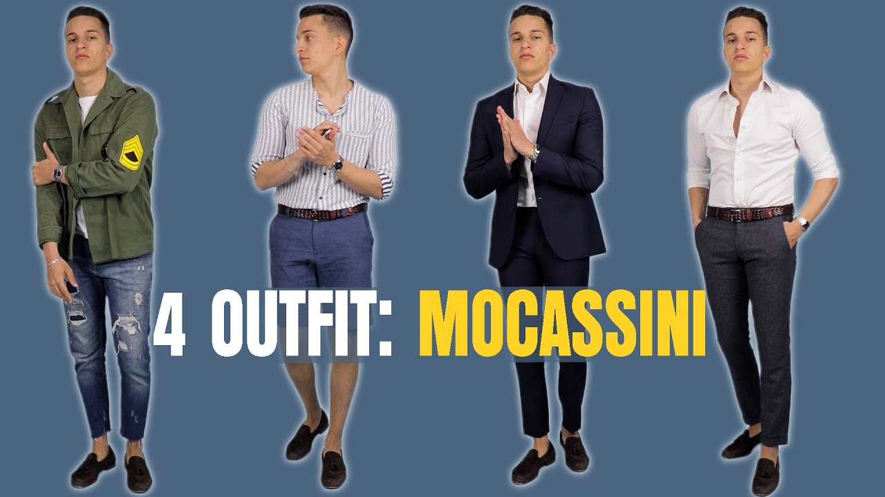TOP 4 OUTFIT: MOCASSINI | Come Indossare I Mocassini Da Uomo