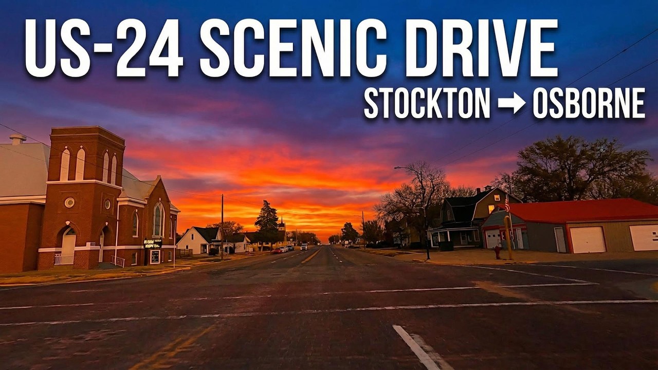 Kansas Road Trip with Country Music - US-24 Sunset Drive