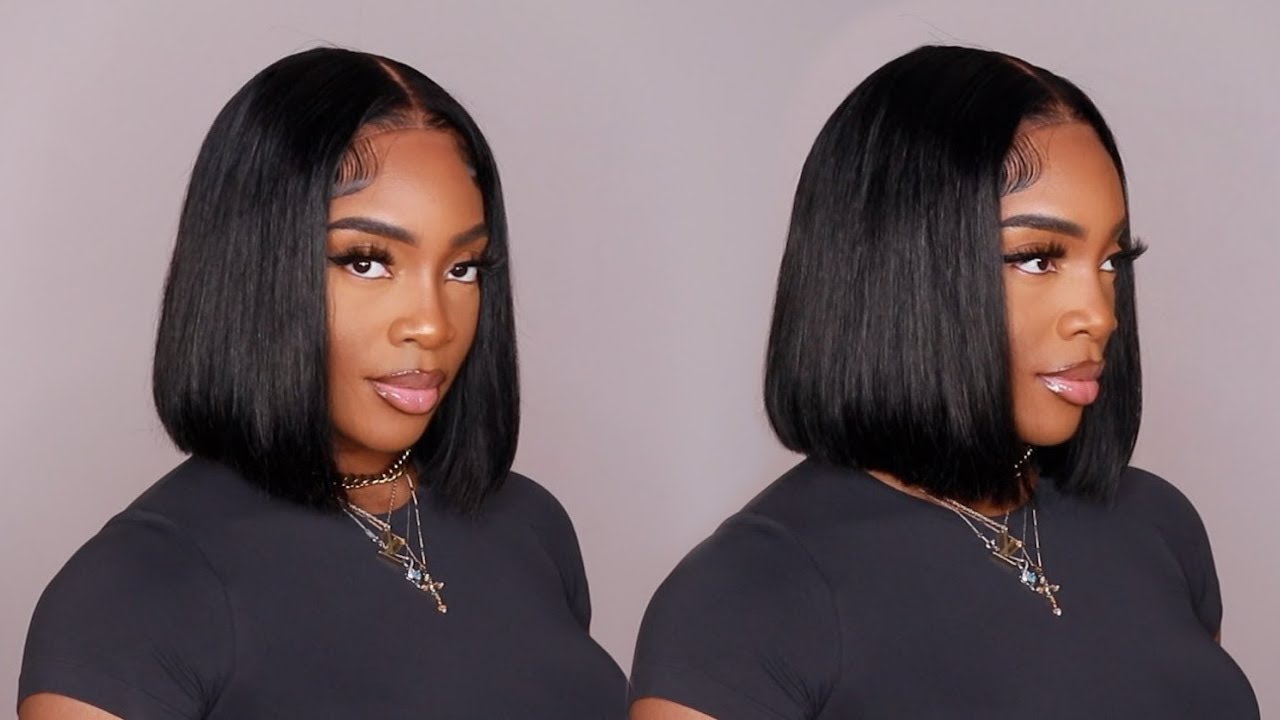 Quick & Easy 5x5 Closure Wig Install + Blunt Bob Haircut Ft Alipearl Hair