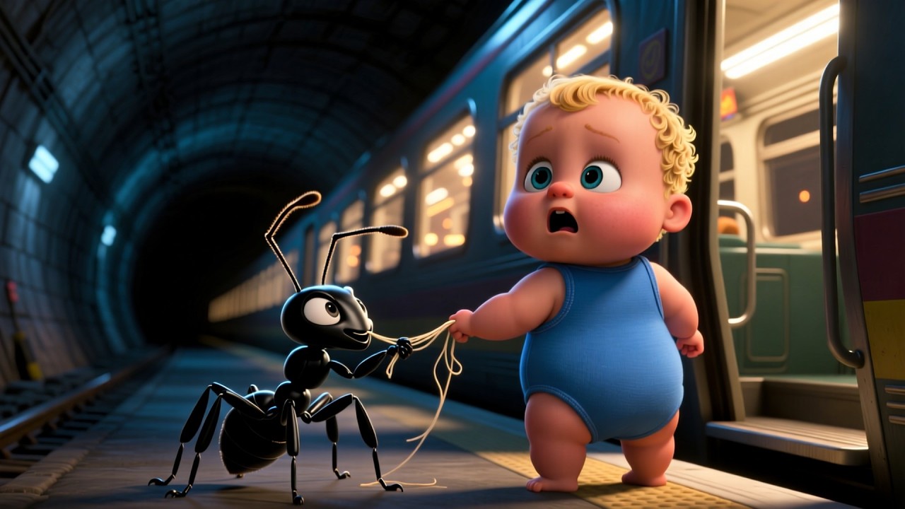 Baby and Ant on Train 🚆🐜👶 | Fun Kids Story | Learning Video for Children