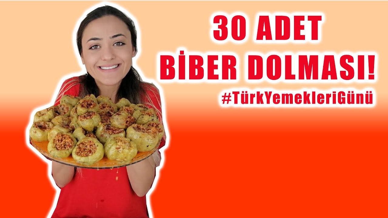 30 ADET BİBER DOLMASI!-3 Kg Dolma Challenge