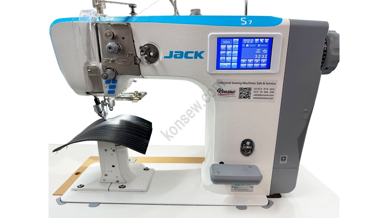 Jack S7 Computerised Post Bed Roller Feed Sewing Machine Intelligent Control & Precision Performance