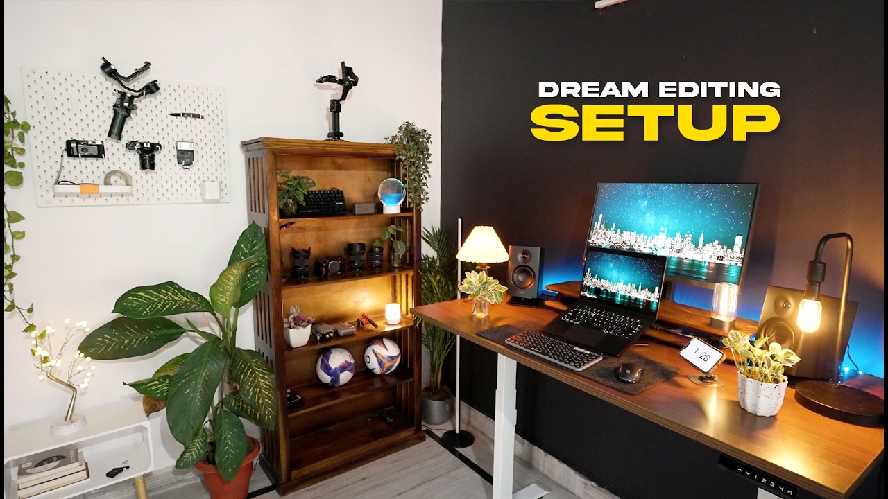 I Built the PERFECT Video Editing Desk Setup for Productivity