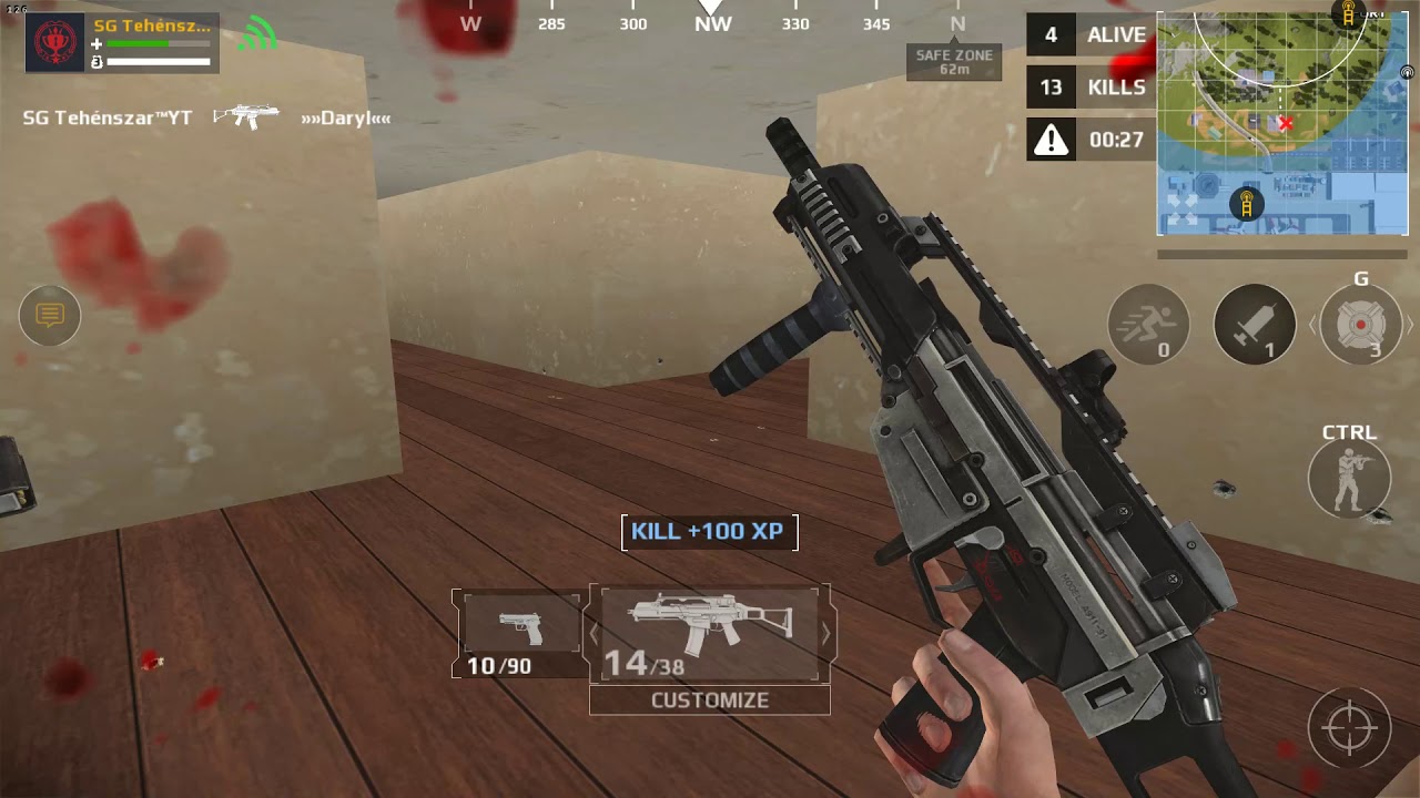 Modern Combat 5. Battle Royal mode - 16 kills