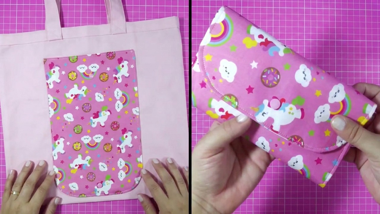 DIY Eco Bag - Bolsa Sacola Ecológica - Costura Criativa