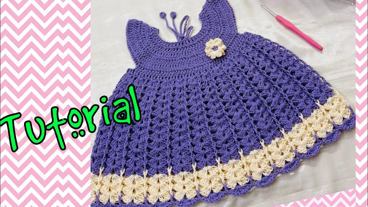 Crochet Baby Frock 1-6month|| Tutorial Beginner’s Guide 