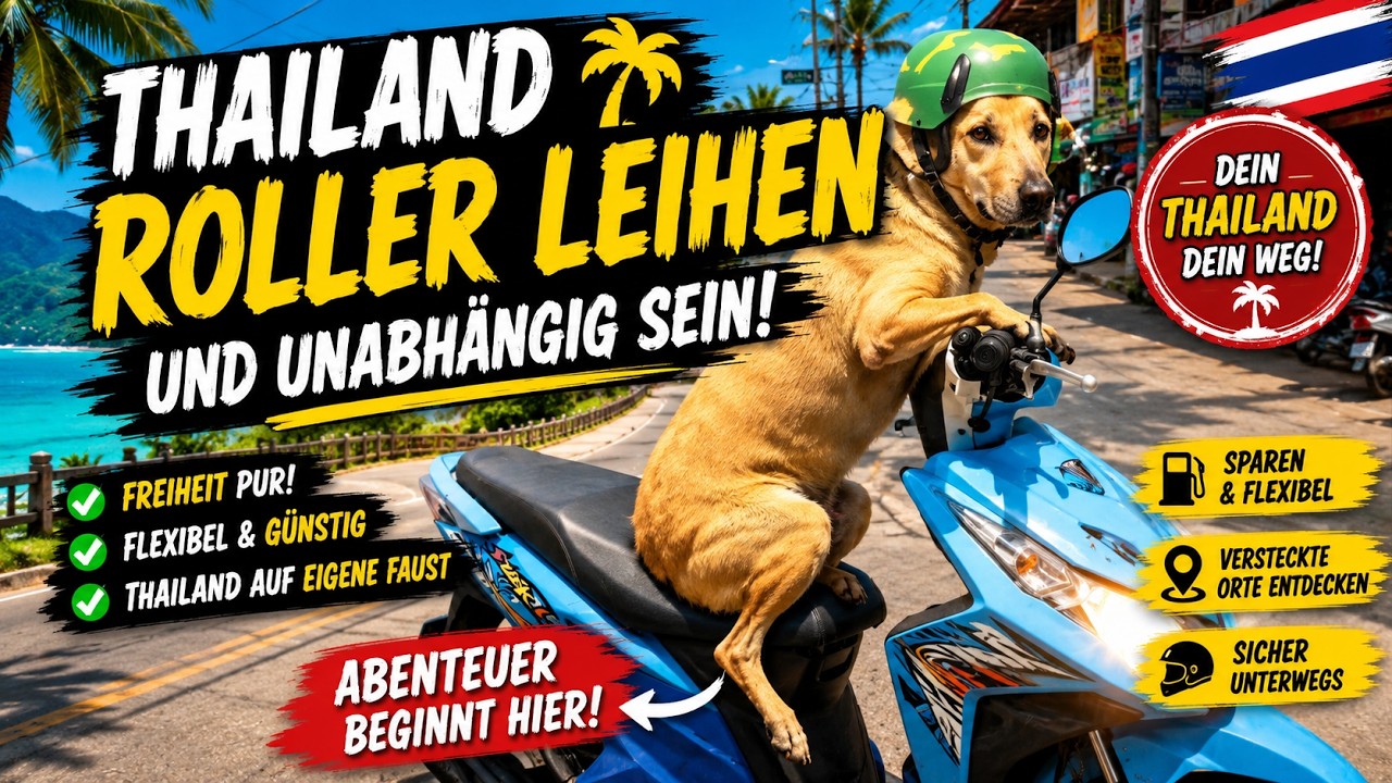 Thailand Roller leihen und unabhängig sein :-)  | Thailand Urlaub | VLOG#8