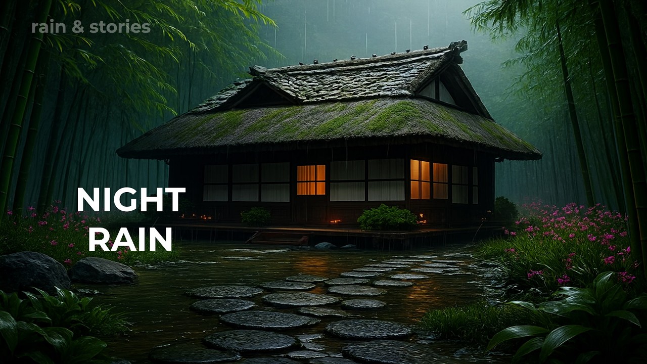 Night Time Music for Calm Mind and Stress Reduction Peaceful Rain Ambience