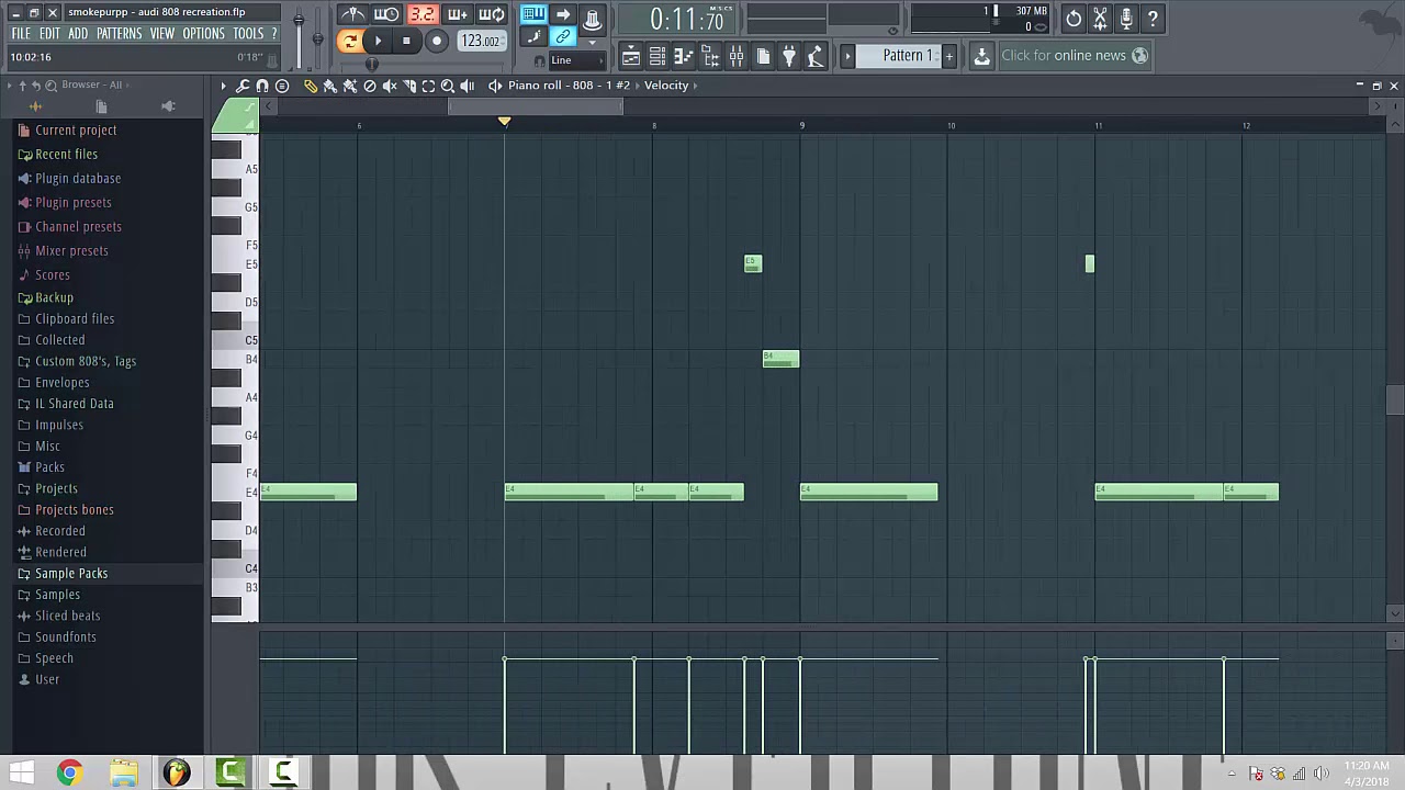 Smokepurpp - Audi 808 RECREATION TUTORIAL RonnyJ
