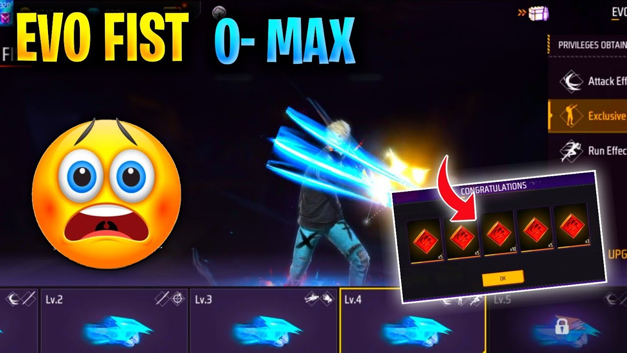 Upgrade Evo Fist Skin 0-Max 🤑 | Drachen Evo Skin Free 😲