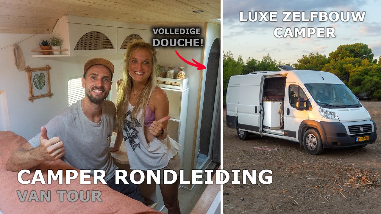 Rondleiding Luxe Zelfbouw Camper met volledige keuken en douche