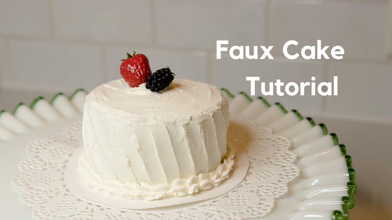 How to make a faux cake | DIY prop food 