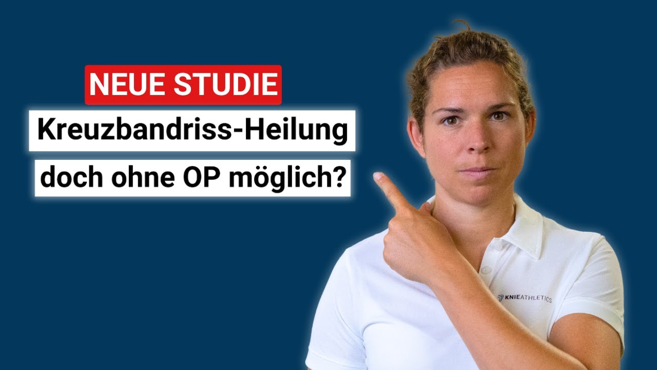 Kreuzbandriss Heilung doch ohne OP möglich? (neue Studie)