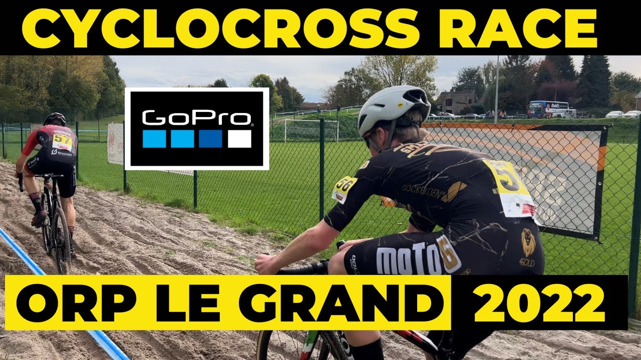 CYCLOCROSS RACE @ ORP LE GRAND (BELGIUM) - U17 - GoPro LAP - POV Cyclist on board BIKE