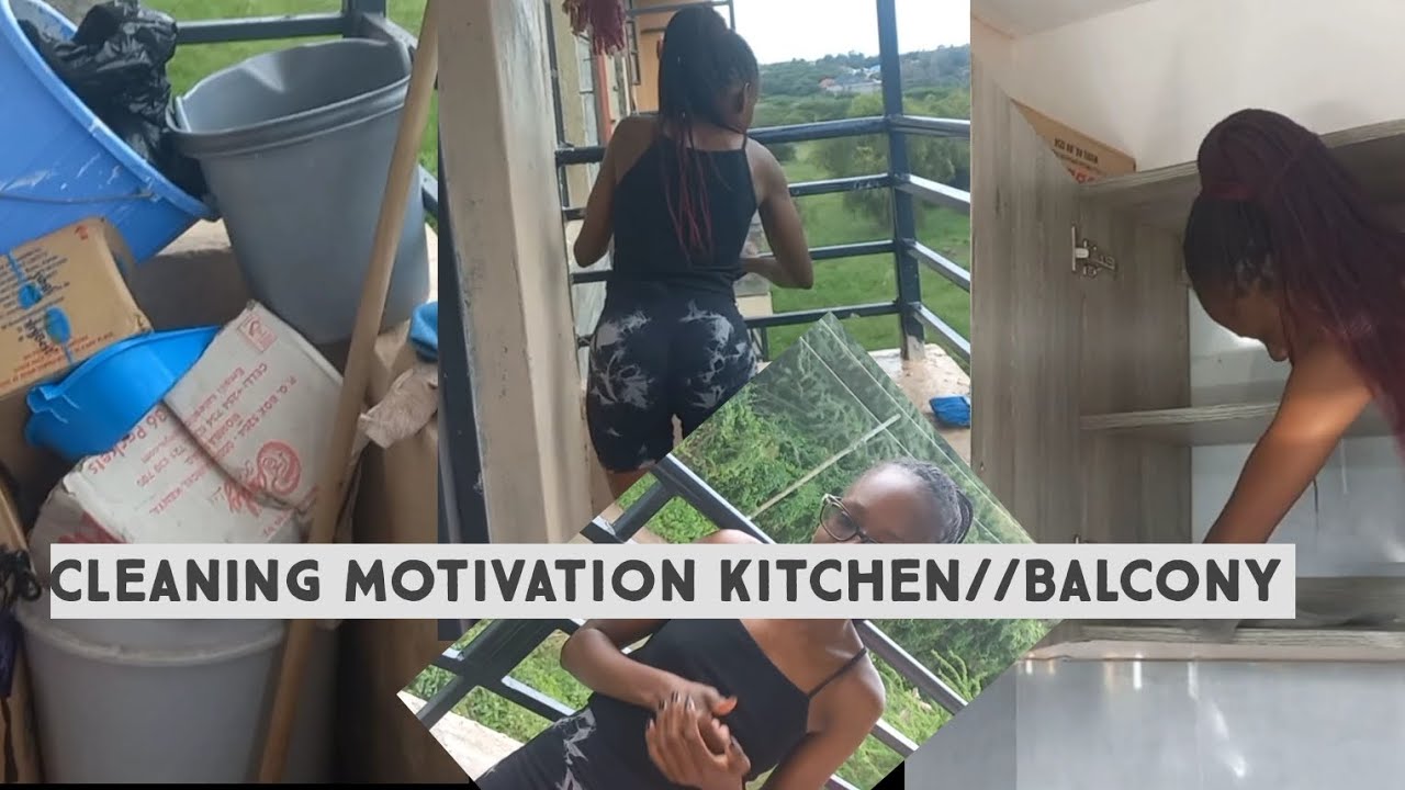 BALCONY MAKE OVER AND KITCHEN THOROUGH AND MOTIVATIONAL CLEANING 👌