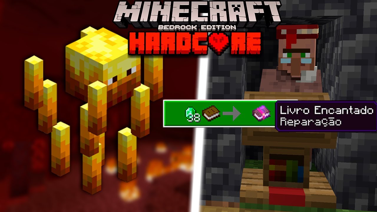Achei que ia ACABAR A SÉRIE! Quase morri no Minecraft Hardcore Bedrock (#02)