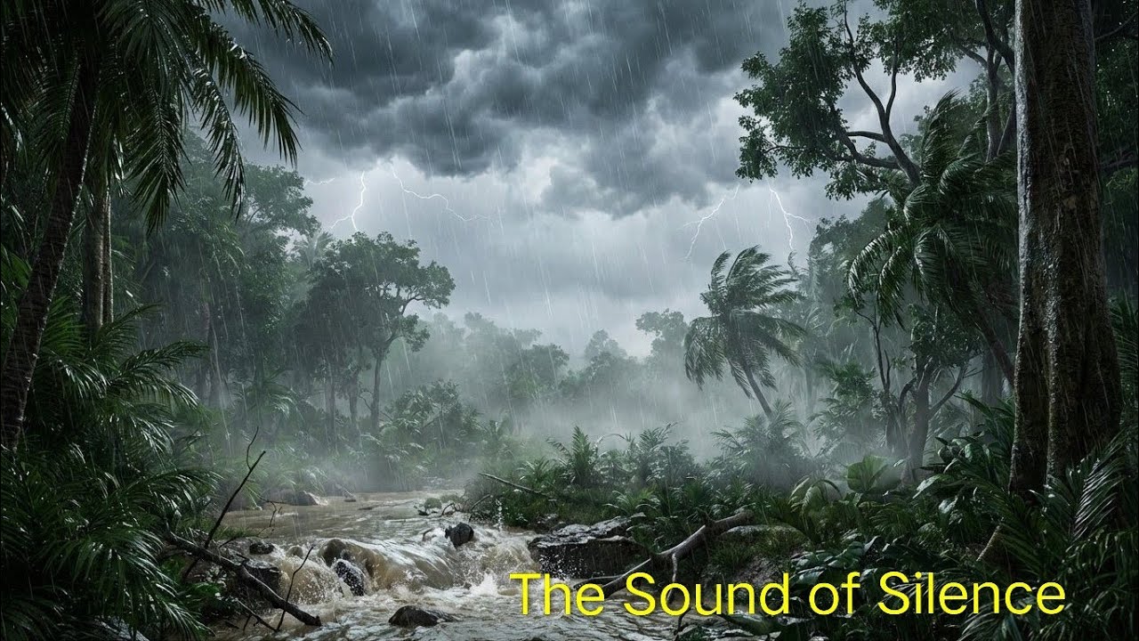 Amazon Rainforest. Calm Rain music for deep sleep 