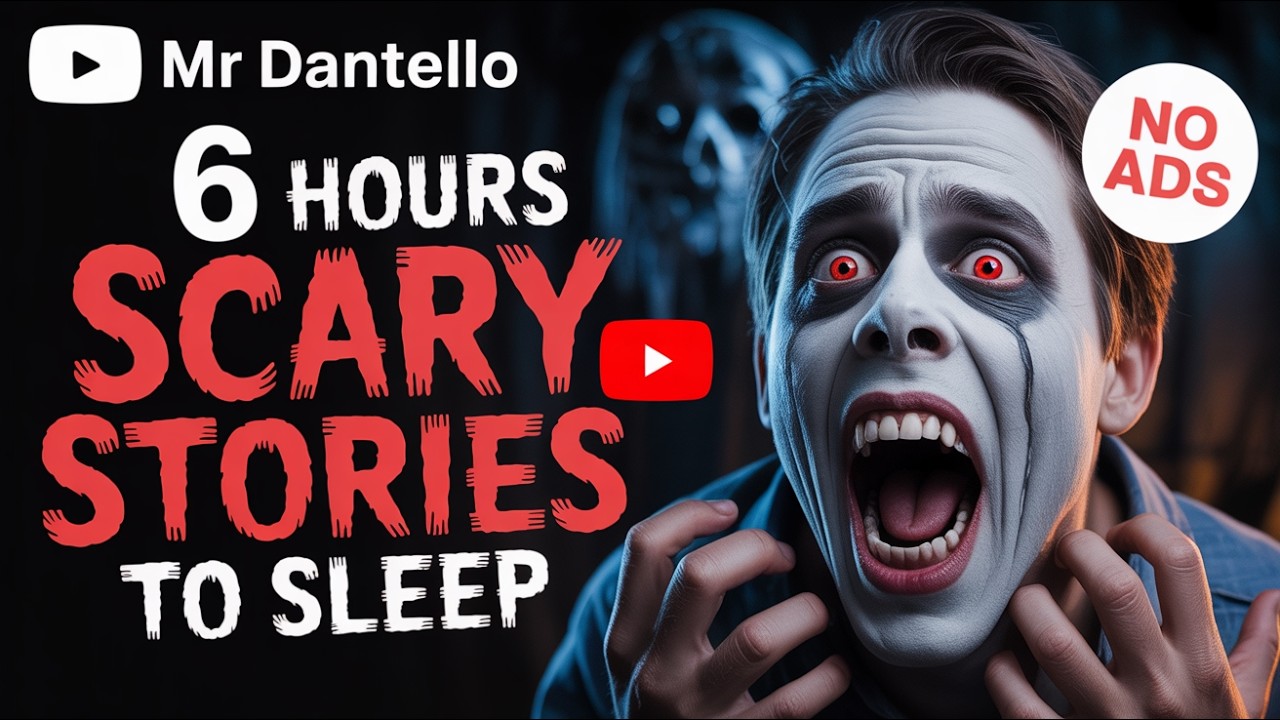 6 HOURS of Scary Stories to Fall Asleep To. No Ads | Deep Sleep Black Screen + Gentle Rain