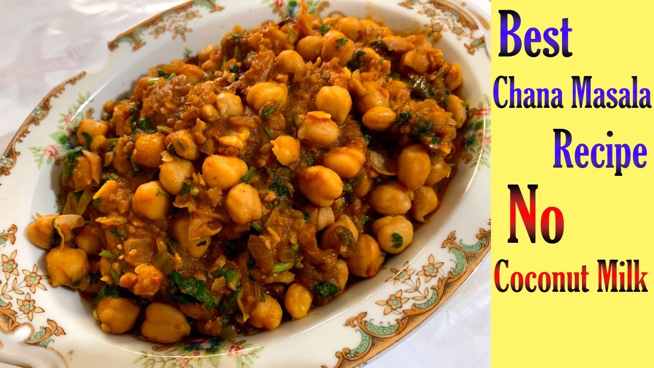The Best Chickpea Chana Masla Recipe without Coconut | Easy & Thick Chana Dish