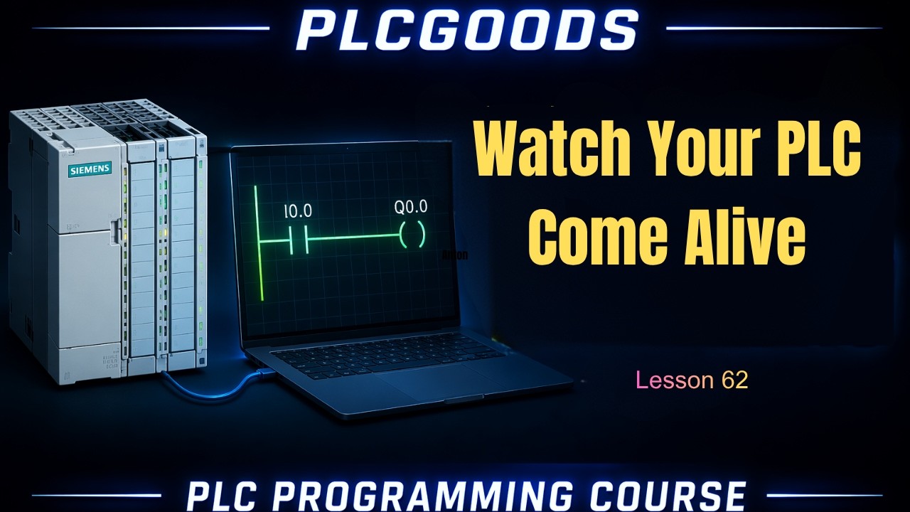 PLC & HMI Monitoring Project with Factory IO | Siemens S7-1200 Tutorial| L 36