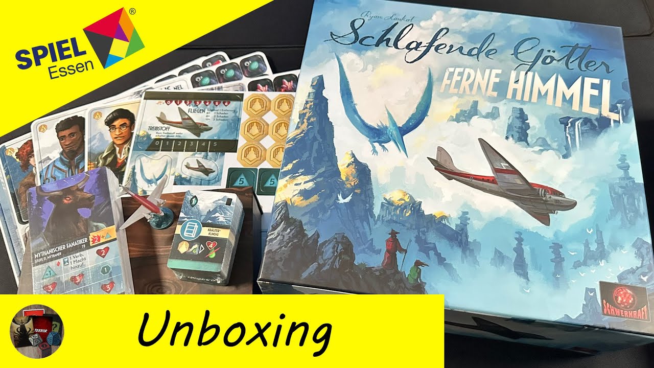 Unboxing: Schlafende Götter - Ferne Himmel. Messekauf SPIEL 2025