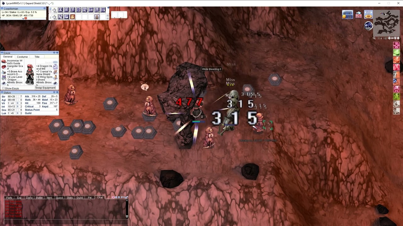 Stalker build agi vs Bow master - Lycan MMO