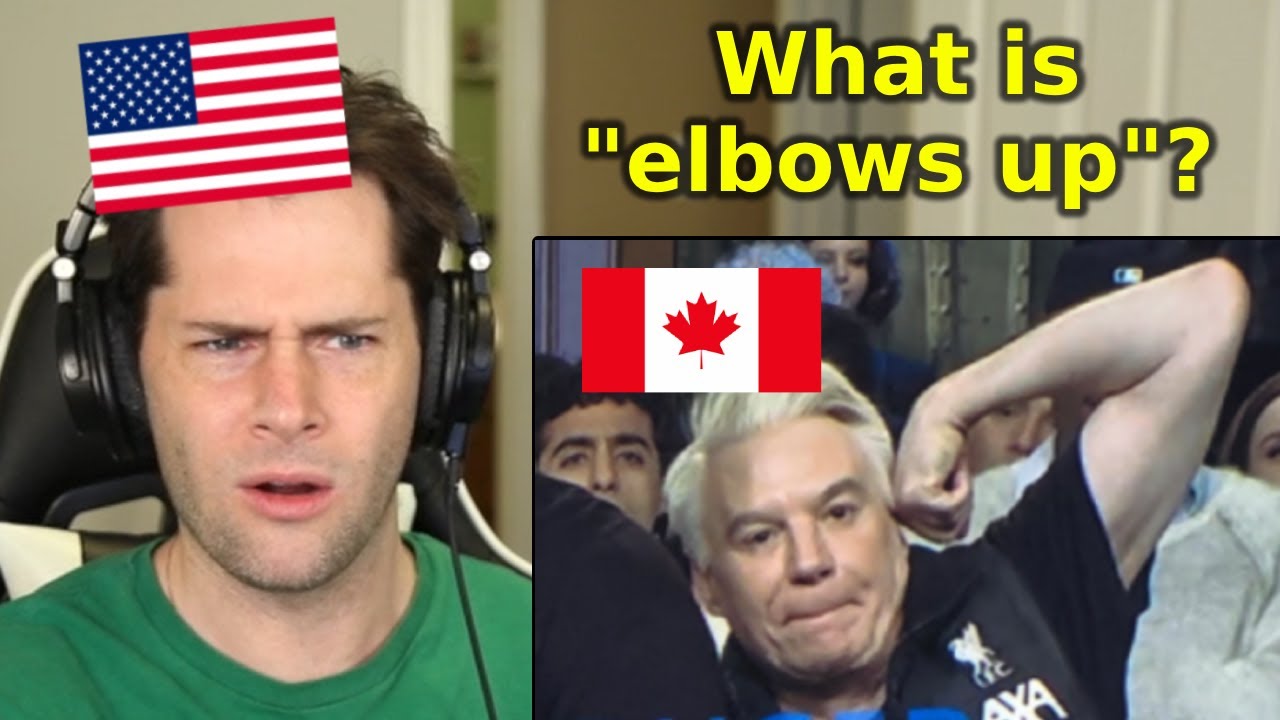 American Reacts to 'Elbows up, Canada'