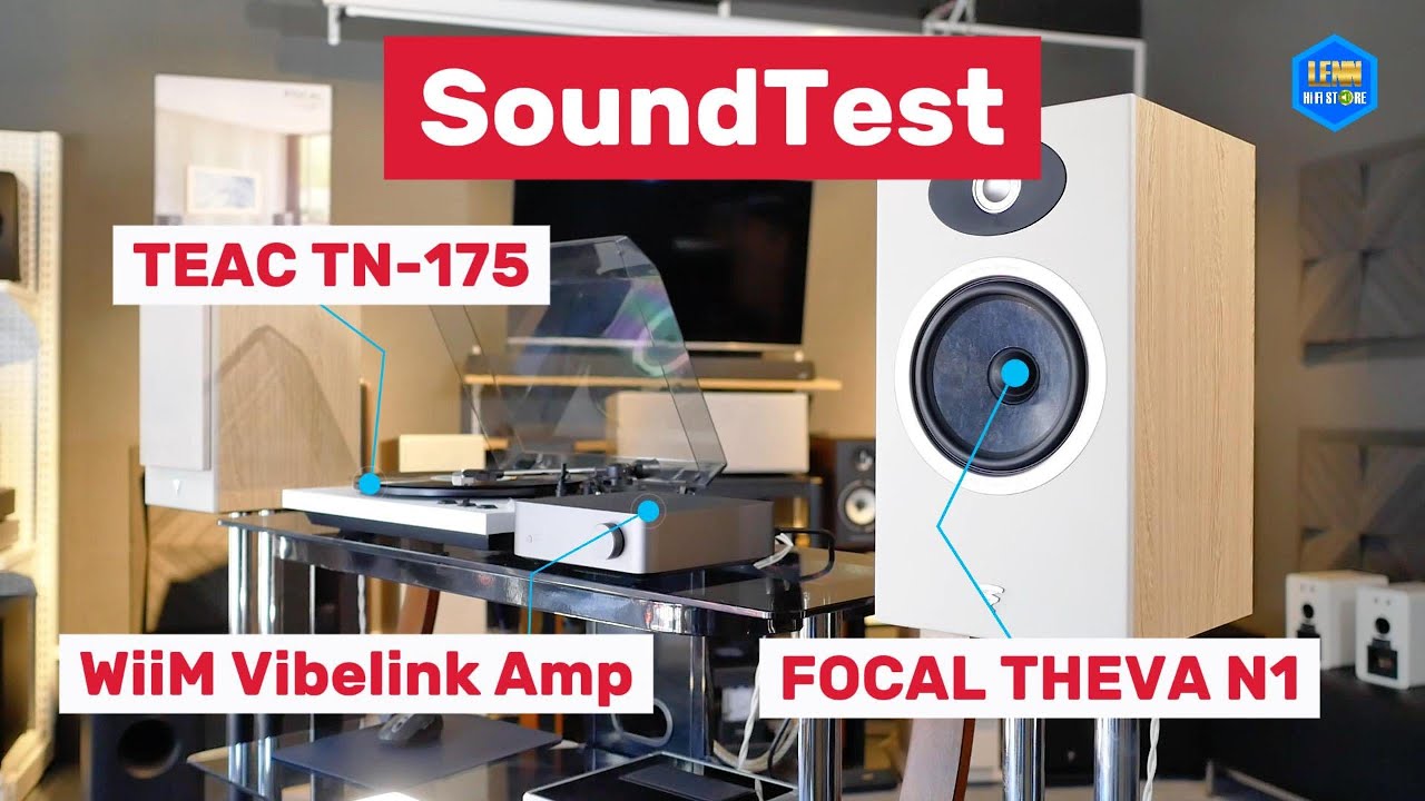 Wiim Vibelink Amp + Focal Theva N1 + Teac TN-175 SoundTest