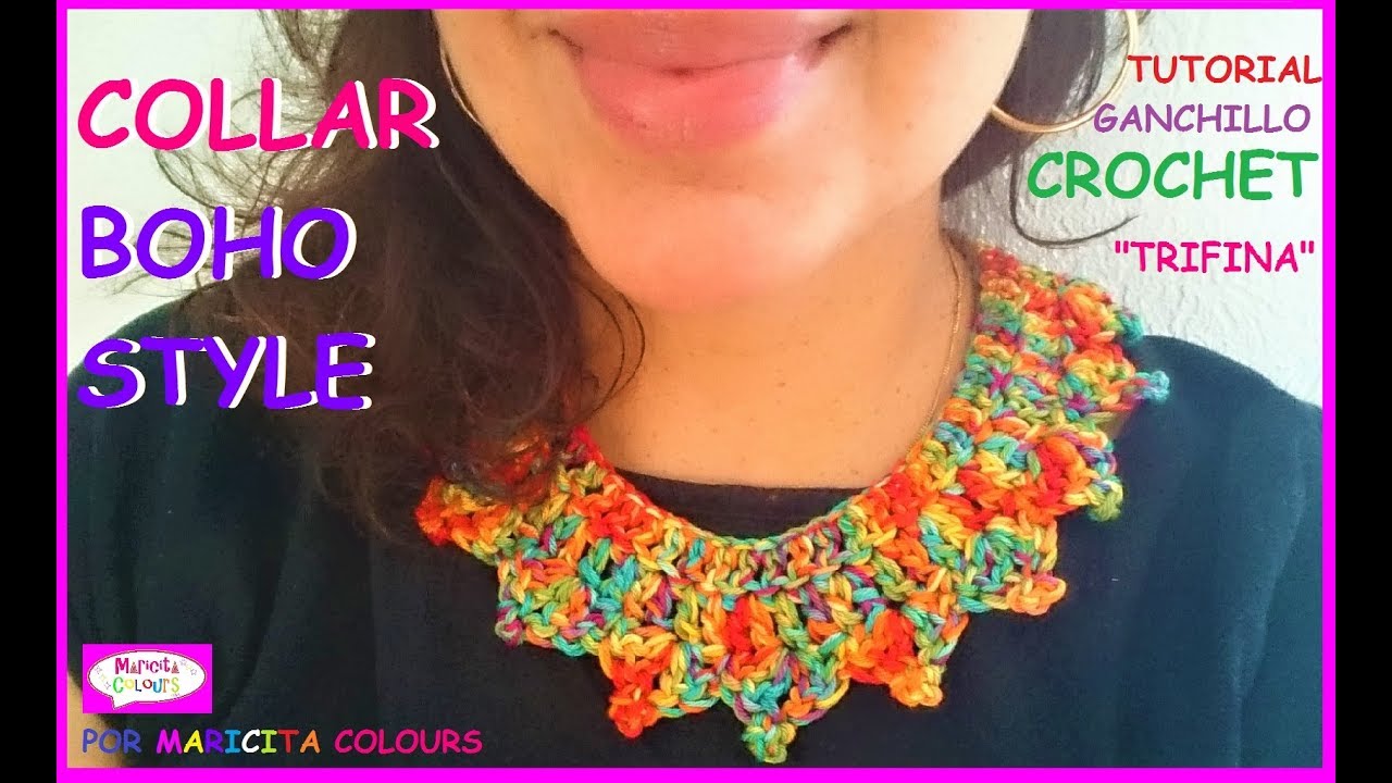 😍Collar Boho Crochet 