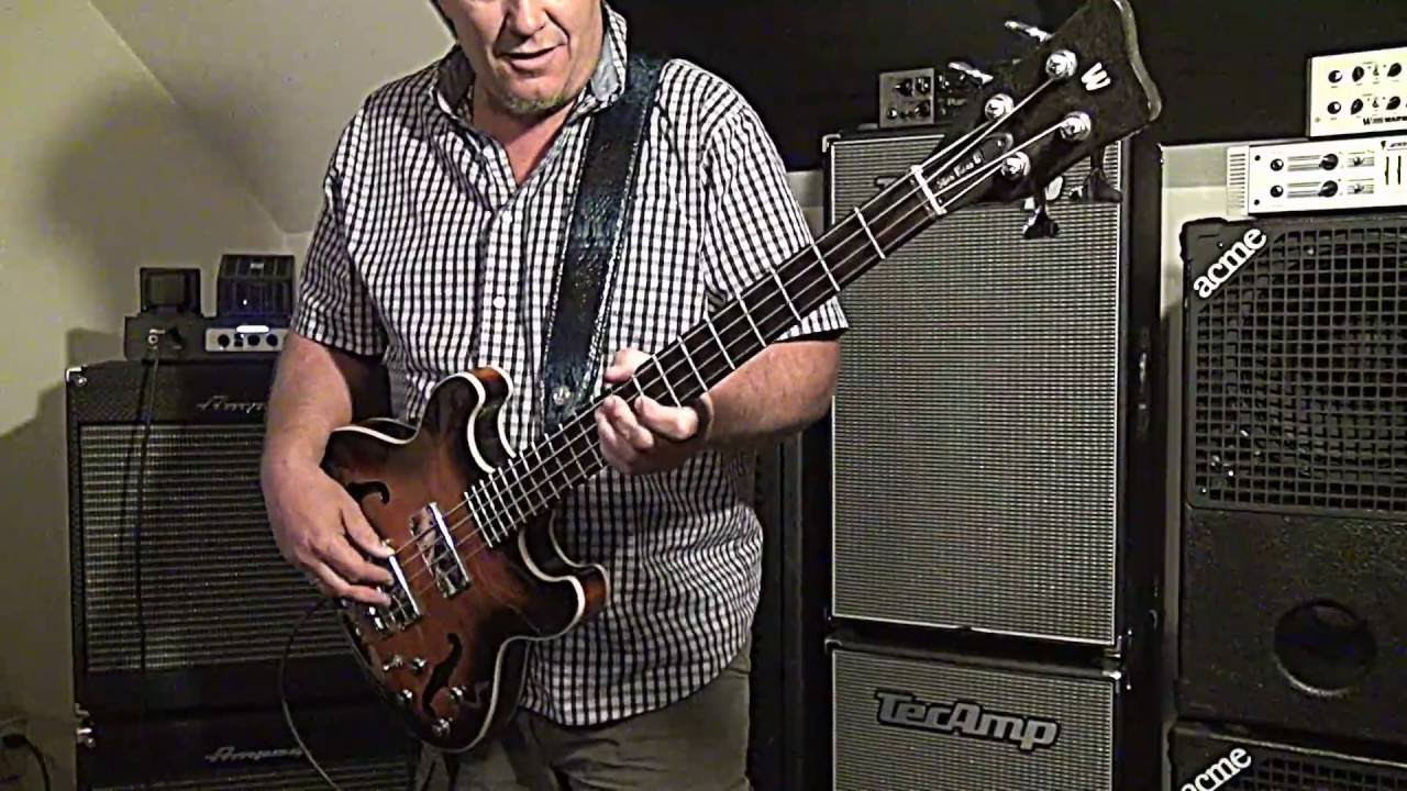 Система Ampeg PF50-T Portaflex и бас-гитара Warwick Star Bass &mdash; Энди Ирвайн