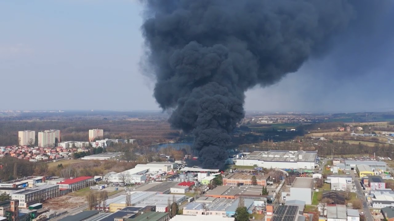 Požár v Otrokovicích 10. 03. 2026