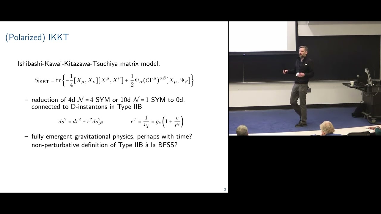 Day 1: F(4) Solutions in Complex Type IIB vs IKKT -  Christoph Uhlemann (Vrije Universiteit Brussel)