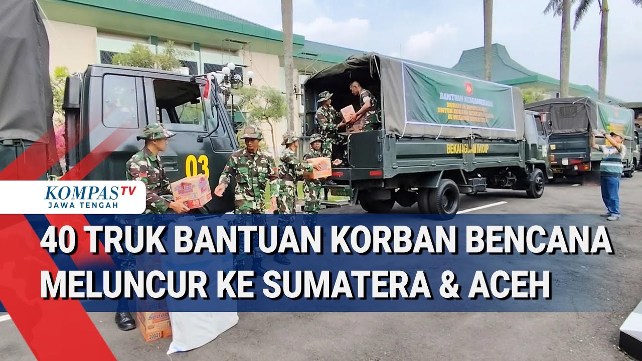 40 Truk Bantuan Korban Bencana Meluncur ke Sumatera dan Aceh