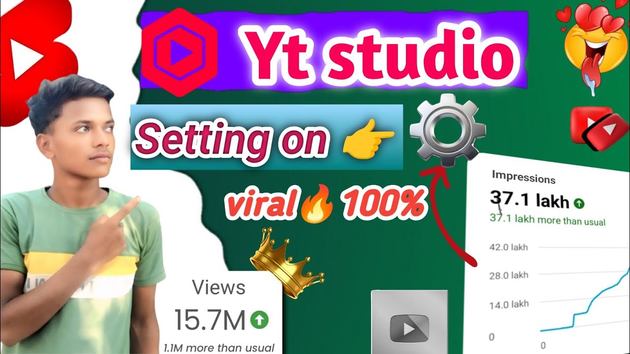 Yt studio ka setting kaise on kare🔥/youtube  per shorts viral kaise kare🔥/long viral video  kaise 