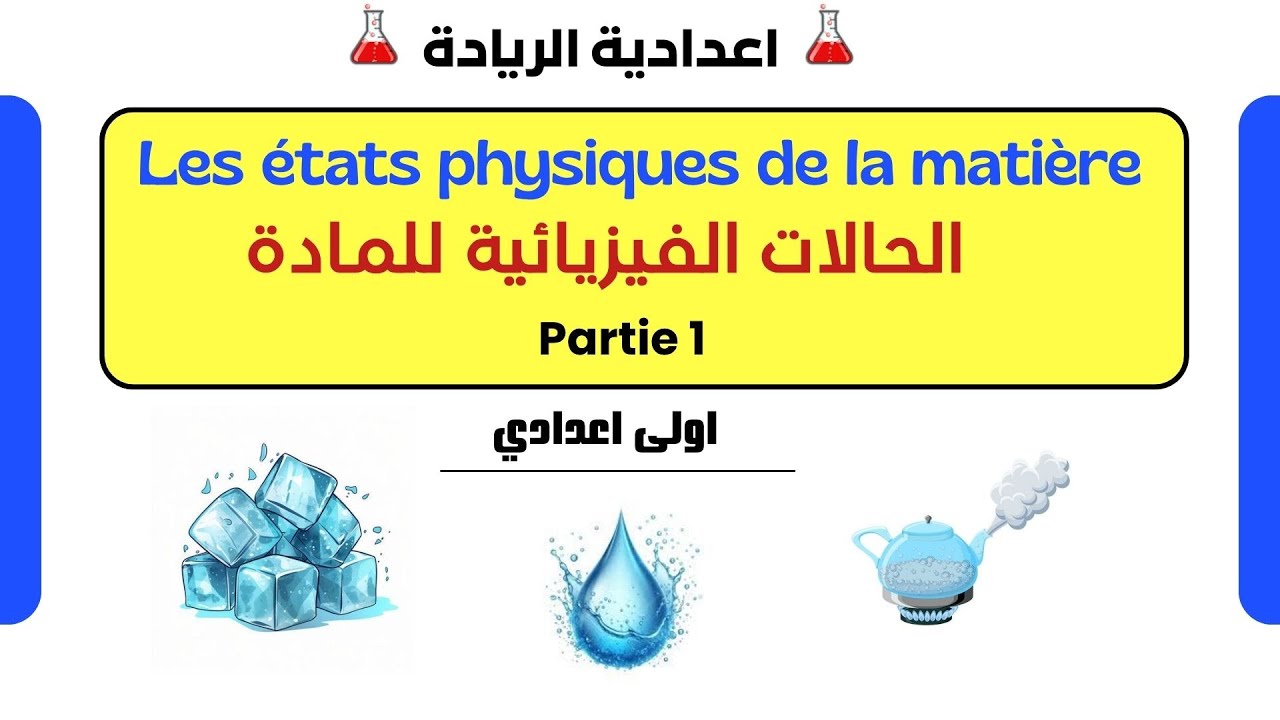 Chapitre 1: Les trois états de la matière (اولى اعدادي)