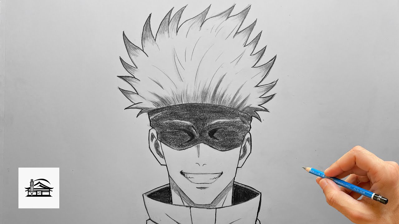 Sketching Gojo Satoru | Line-by-Line Tutorial