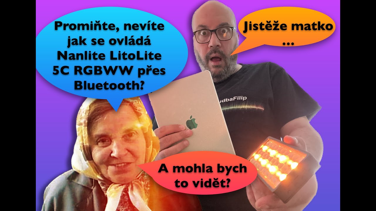 NANLITE LitoLite 5c RGBWW | jak ovládat přes bluetooth |