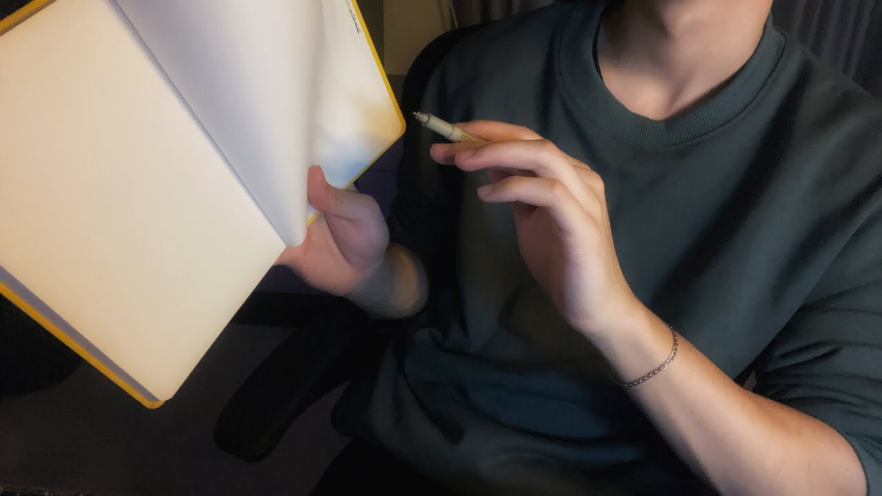 asmr ⁠ ✎𓂃  drawing & some hand sounds