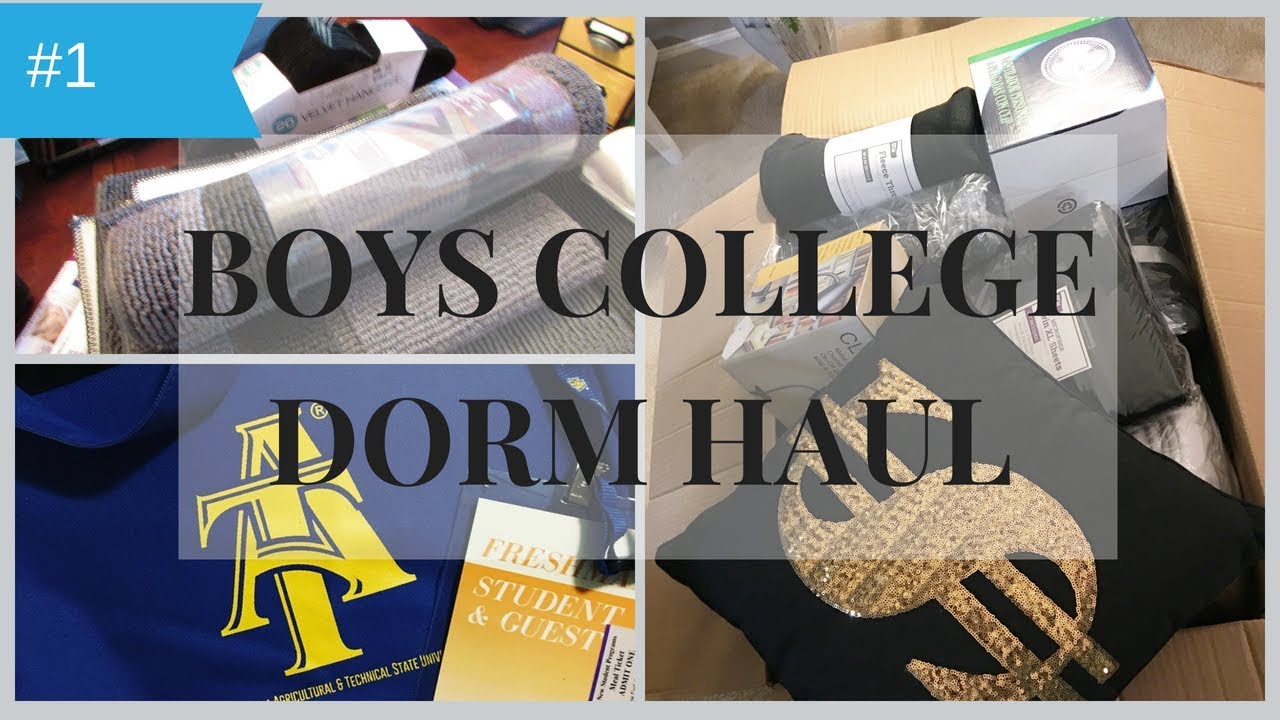 Guys College Dorm Haul -NCAT Orientation Snippet ‘18