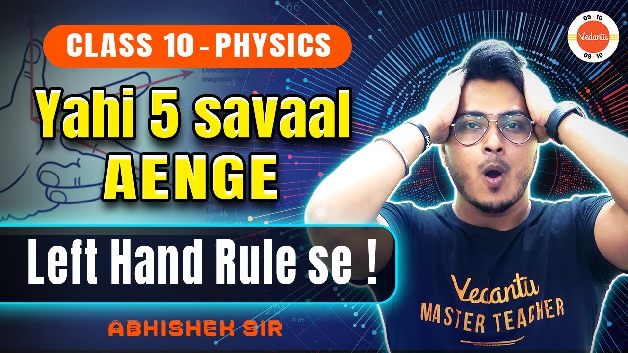 Most Important Questions Fleming's Left Hand Rule Class 10 🎯 Magnetic Effect of Electric Current! 🔥
