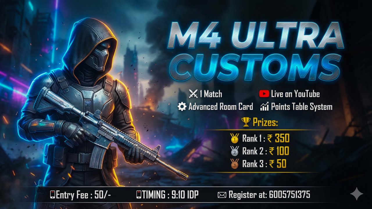 ULTRA CUSTOMS BGMI - IS LIVE