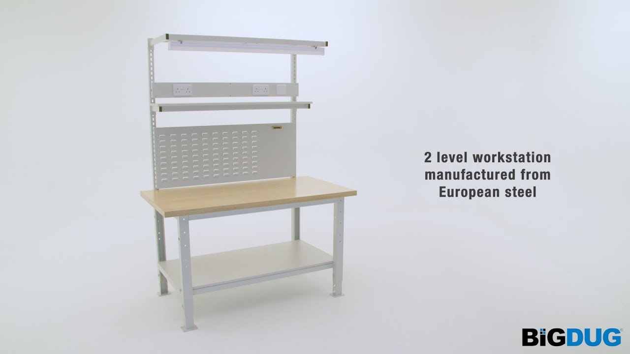 BiGDUG - Heavy Duty Height Adjustable Workstation 2100mm