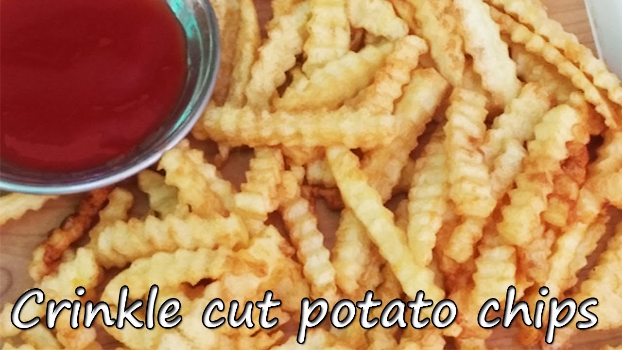 Delicious Homemade Crinkle Cut Chips | Crinkle Cut Fries easy recipe