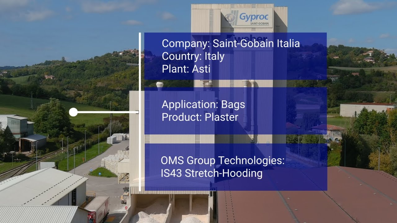 OMS Group | Case History: Saint Gobain Italia (stretch-hooding machine)